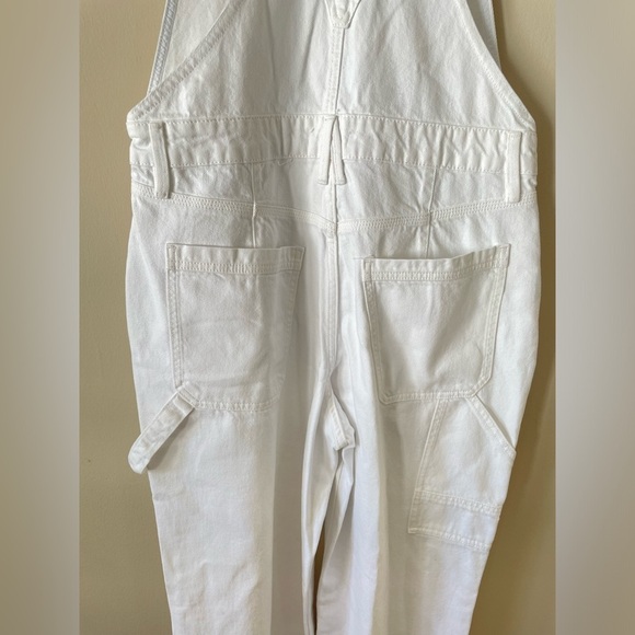 NWT Good American Good 90s white denim Overalls - Picture 15 of 16